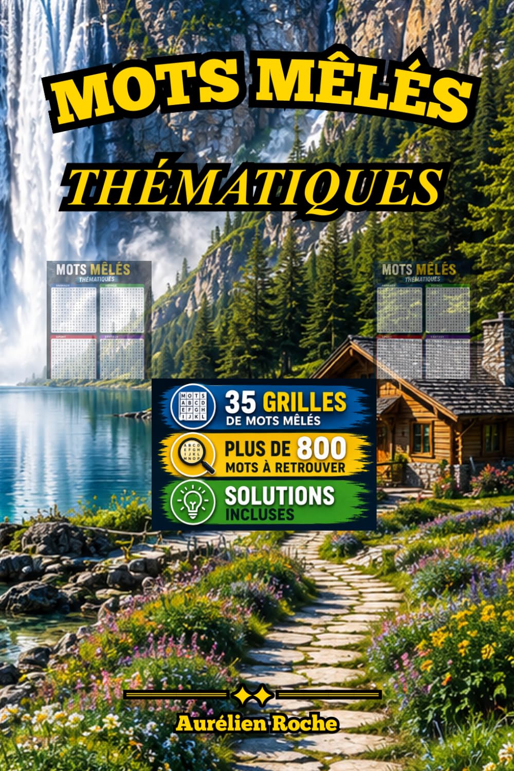 LIVRES MOTS MÊLÉS THÉMATIQUES: 35 grilles passionnantes sur des thèmes variés avec solutions incluses