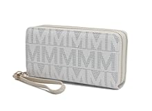 Wristlet Wallet for Women&comma; Small Vegan Leather Credit Card Holder with Zipper Coin Pocket Wallet Purse Handbag By Mia K