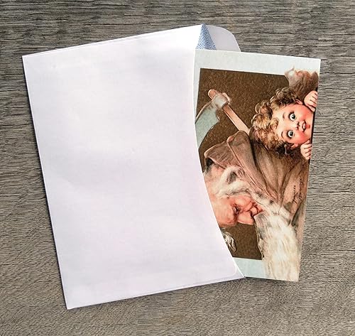 Miniatura 5 de PIXILUV Christmas Santa (paquete de 12) tarjetas de notas pequeñas tarjetas de felicitación # Joyful Christmas Santa Claus  postales de Navidad