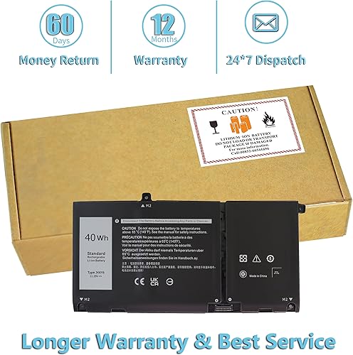 Miniatura 3 de Bovekeey JK6Y6 Batería 40Wh 11.25V para Dell Latitude 3410 3510, Vostro 5300 5401 5501, Inspiron 5300 5401 5402 5408 5409 5508 5400 5406 74055 7300