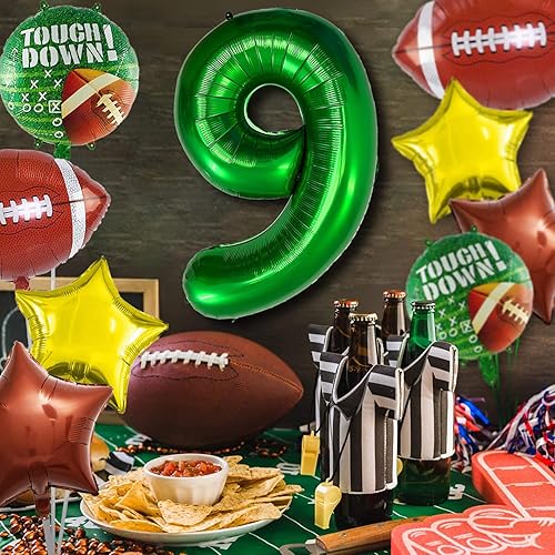 Miniatura 4 de Juego de globos de fútbol americano, decoraciones de fiesta de cumpleaños de fútbol, decoración de fiesta de cumpleaños, decoración de fiesta de