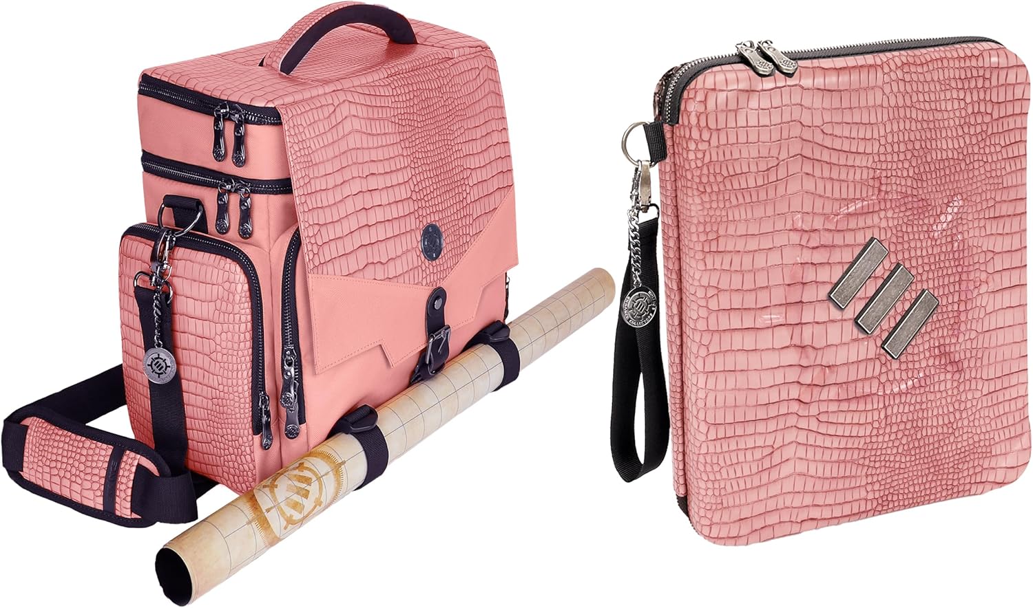 ENHANCE Tabletop Collector's Edition RPG Adventurer's Bag + Collector's Edition RPG Organizer (Dragon Pink) - Bundle