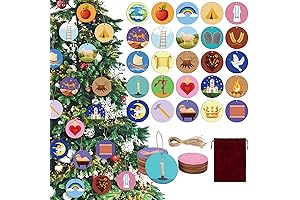 25 Pieces Jesse Tree Ornaments - A Journey Through Bible Prophecy