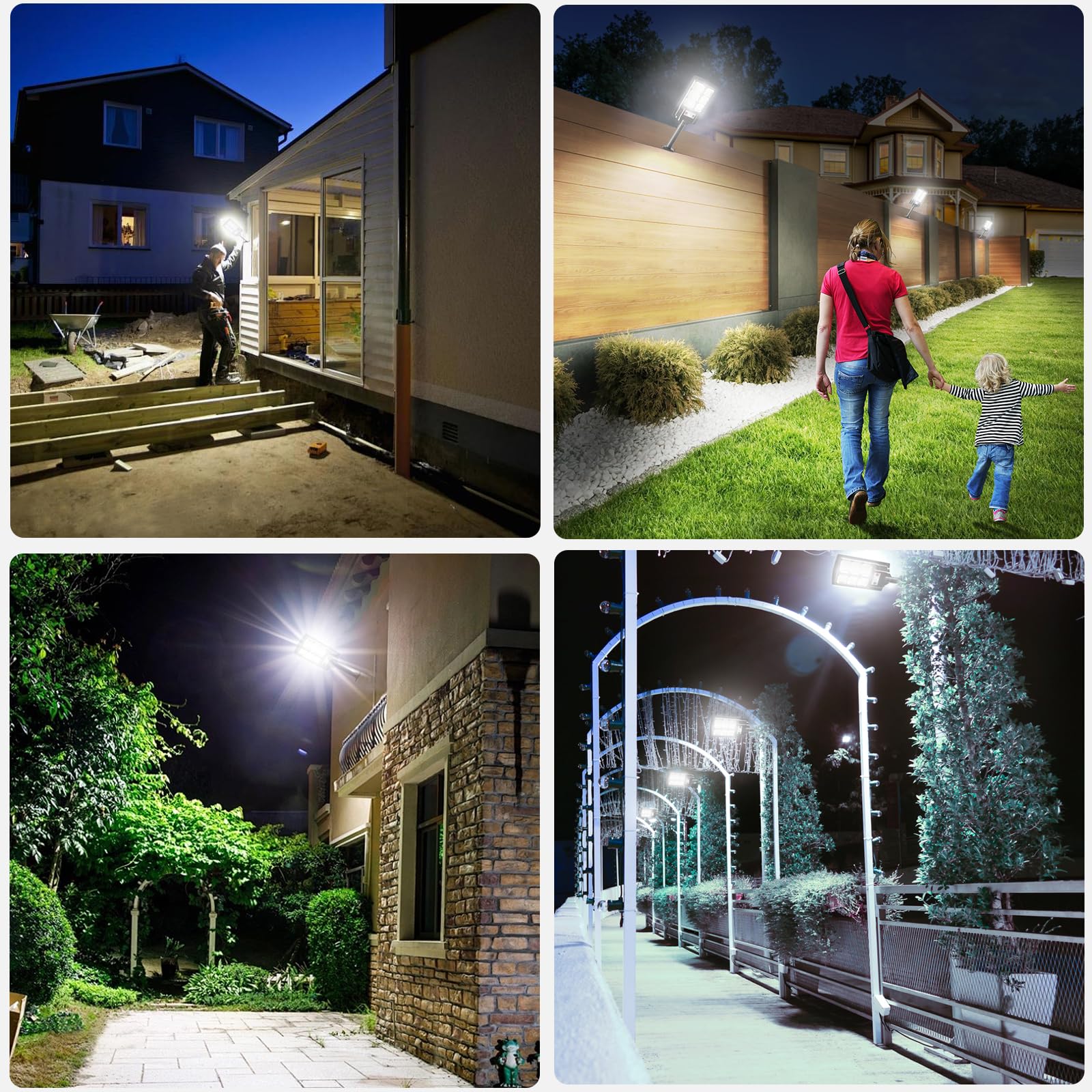 Solar Motion Lights Outdoor Thumok Clip On Solar Lights Outdoor With Motion  Sensor - 92 LEDs 600LM Solar Fence Lights, 6000K Waterproof Security  Lighting For Chain Link Fence,Deck, Gutter,Camping (1 Chain Link