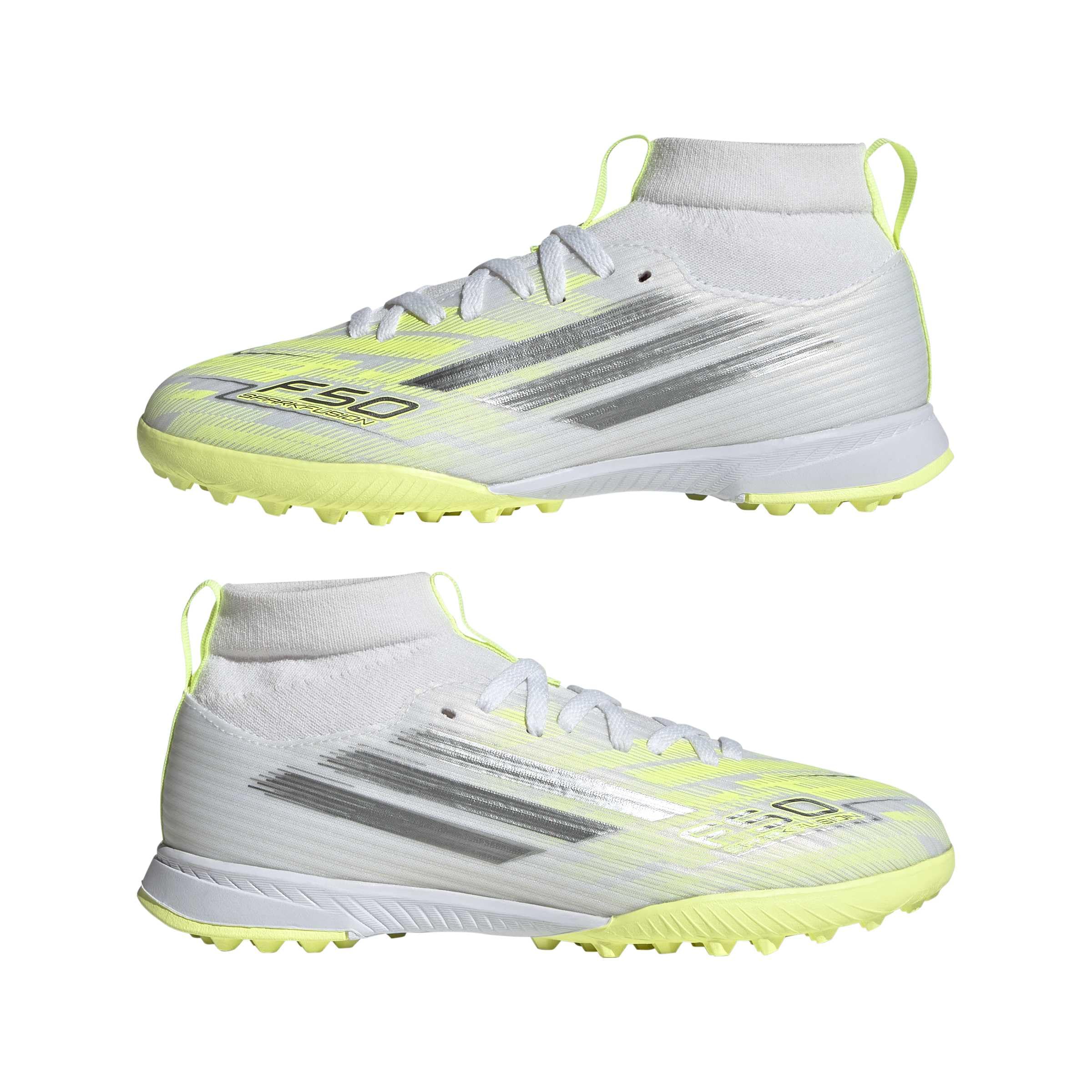 adidas F50 Sparkfusion League Mid Cut Turf Football Kids ZapatosUnisex niños