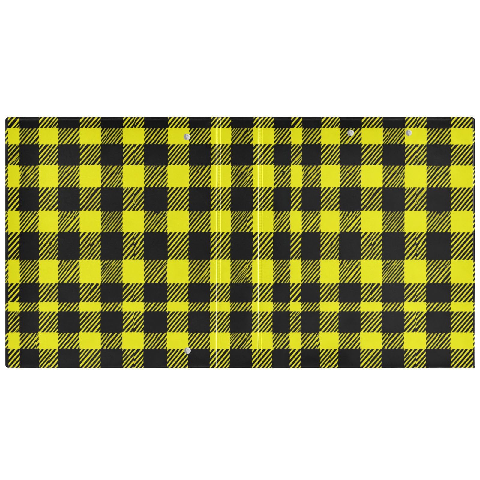 Raccoglitore Dorado giallo nero a scacchi 1-1/2 pollici