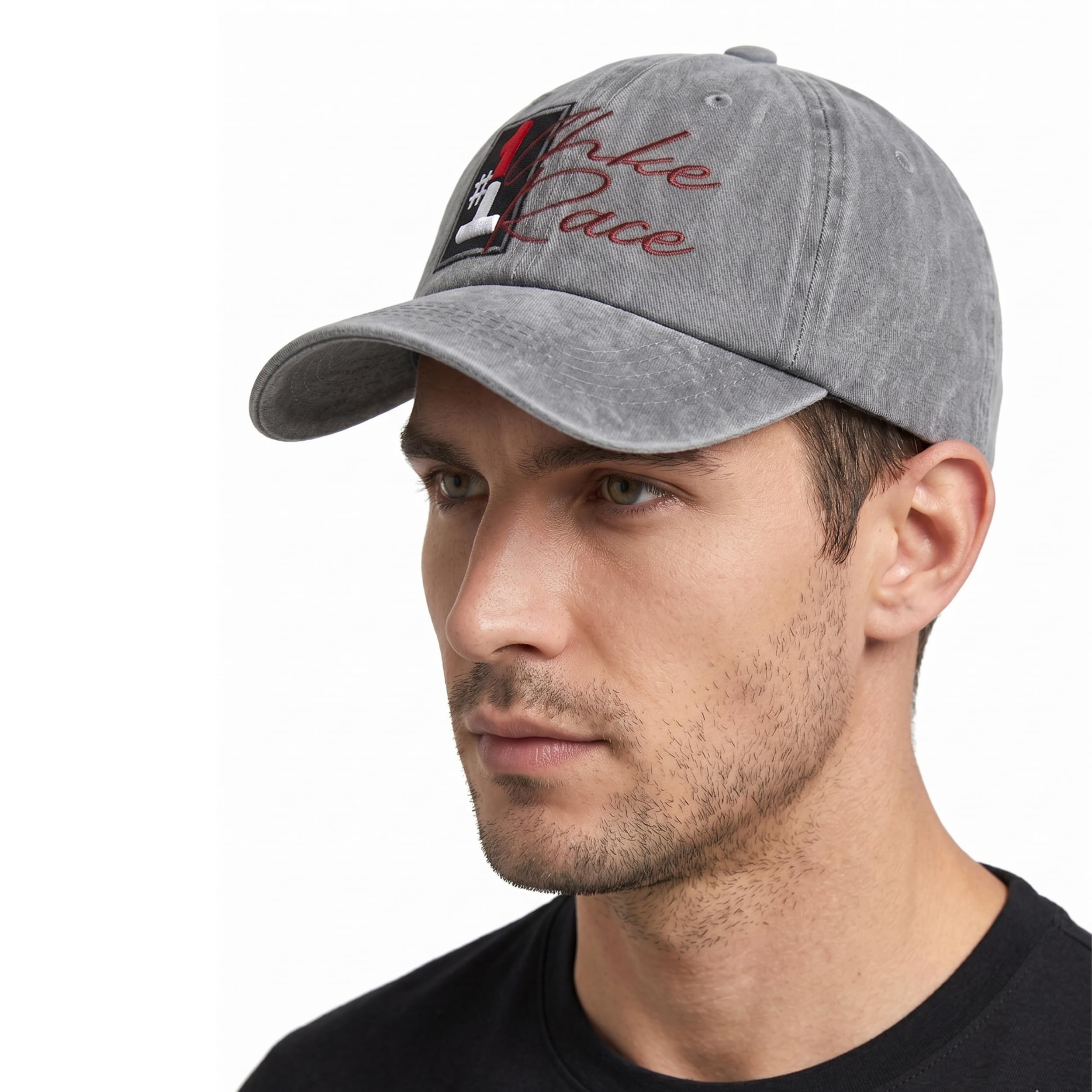 Baseball Caps for Men Women - Vintage Washed Distressed Grey Unisex Hat with Adjustable Strap for Sports Gym Cricket & Casual-image-34