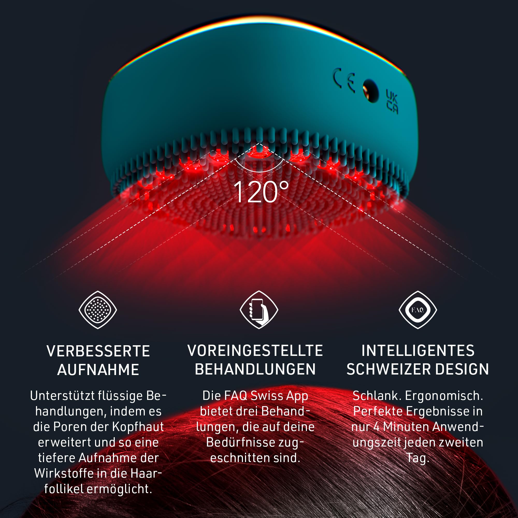 FAQ 301 Haarstärkendes Kopfhautmassagegerät für dünner werdendes Haar - Kopfmassagegerät für Haarwachstum - Unterstützt die Aufnahme der Haarpflege & fördert die Gesundheit der Kopfhaut