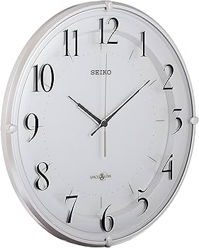 Amazon.co.jp: セイコー クロック 掛け時計 衛星 電波 アナログ SPACE