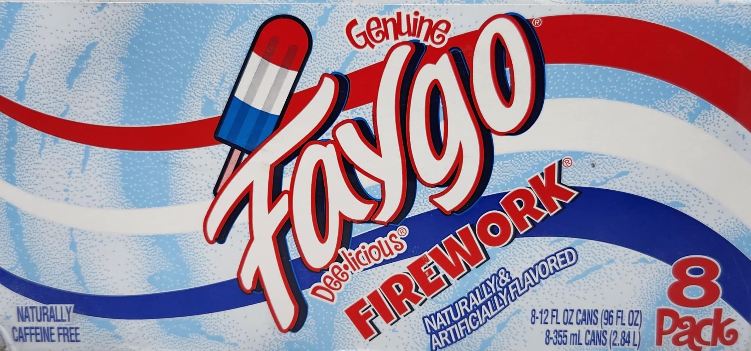 Firework 8 pack 12 oz cans soda pop soft drink