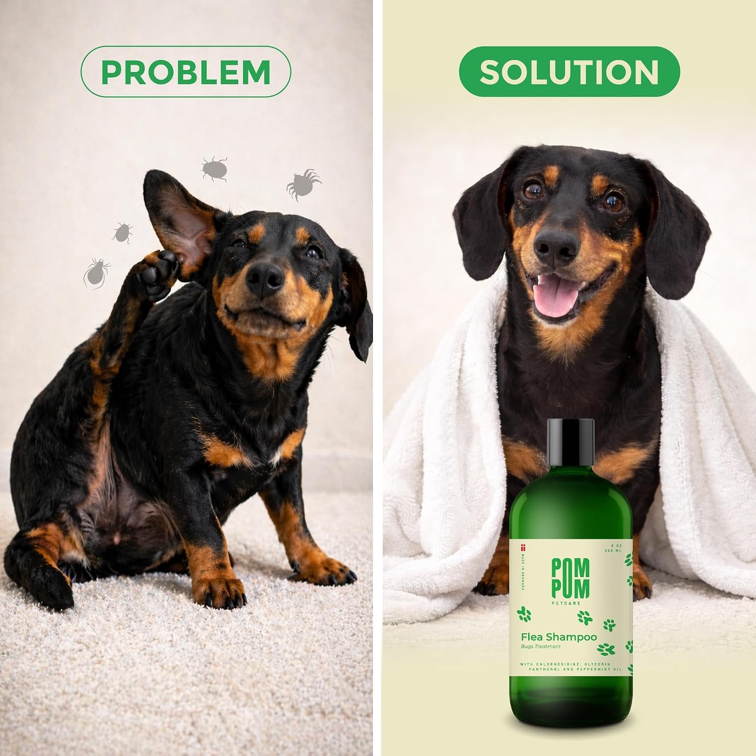Deep-Cleansing Dog Shampoo – Refreshing Mint Wash for a Clean, Odor-Free Coat, 8.1 fl oz (240 ml) image 2