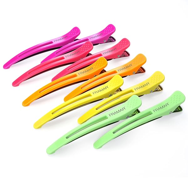 Framar Hair Clips 10 Pack - Professional Styling and Sectioning Clips for Salon, Hair Cutting, and Styling