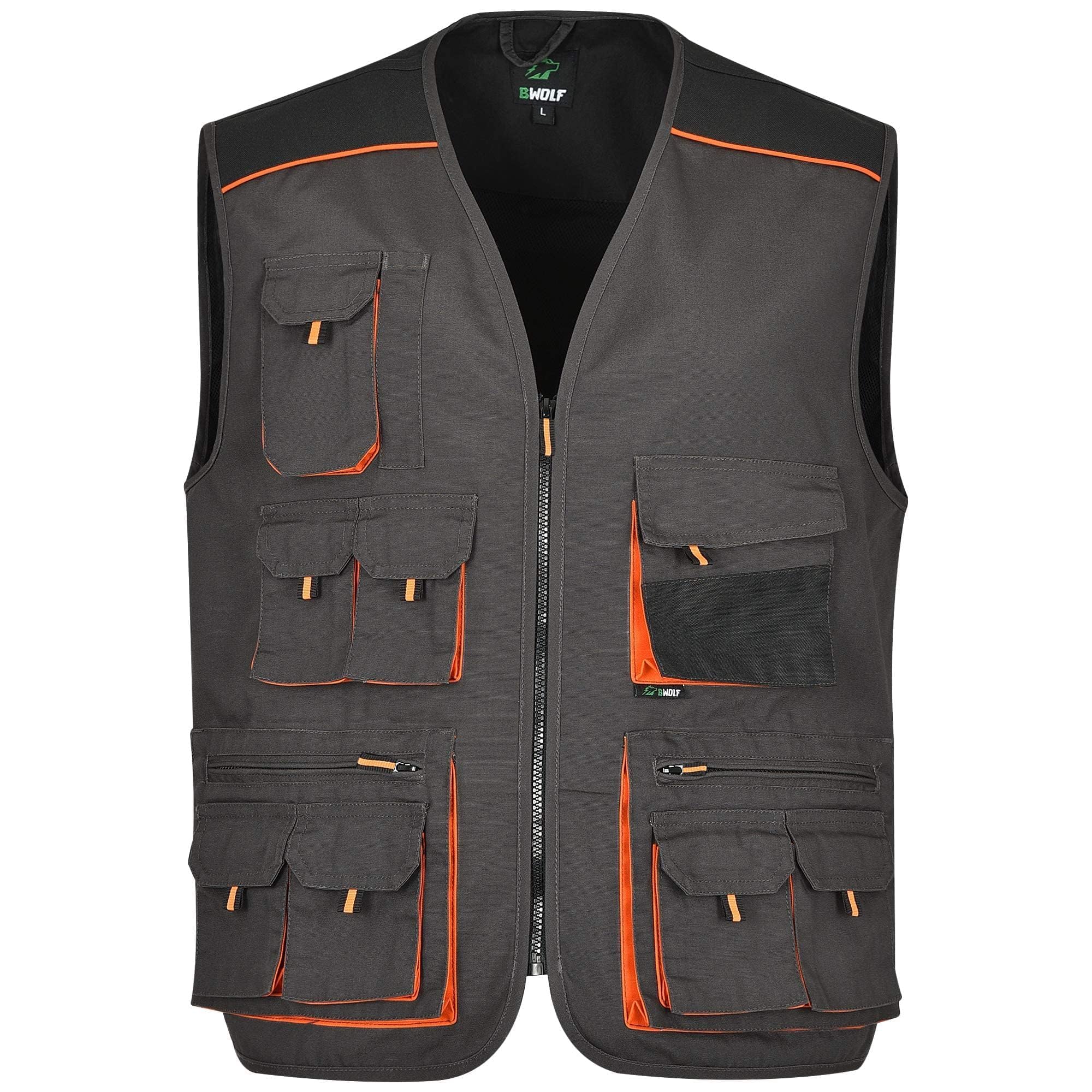 BWOLF ATLAS – Gilet Da Lavoro Uomo Multitasche, Resistente E Pratico