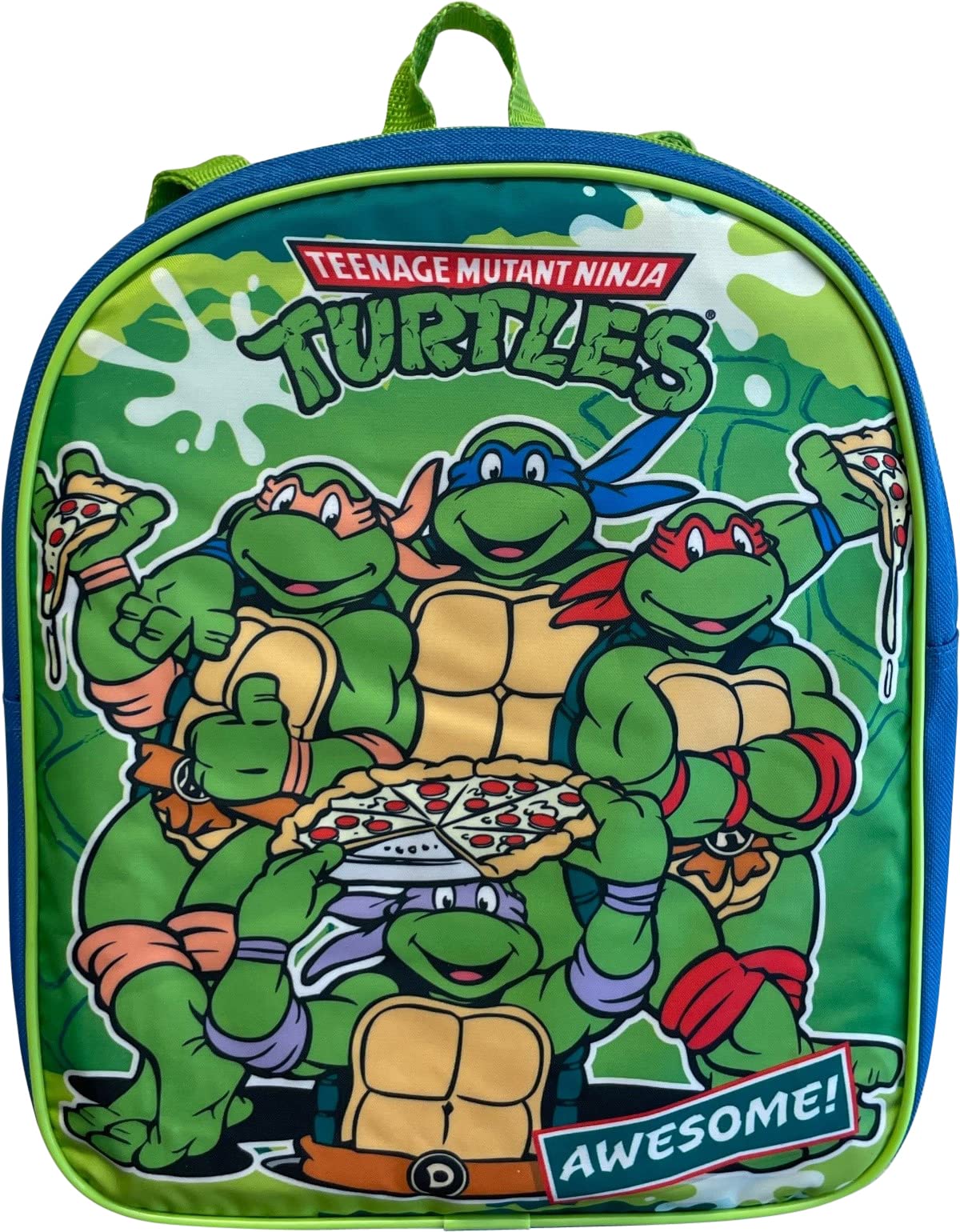 Teenage Mutant Ninja Turtles Boy's 12 Inch Mini Backpack (Blue), Blue-green, Small