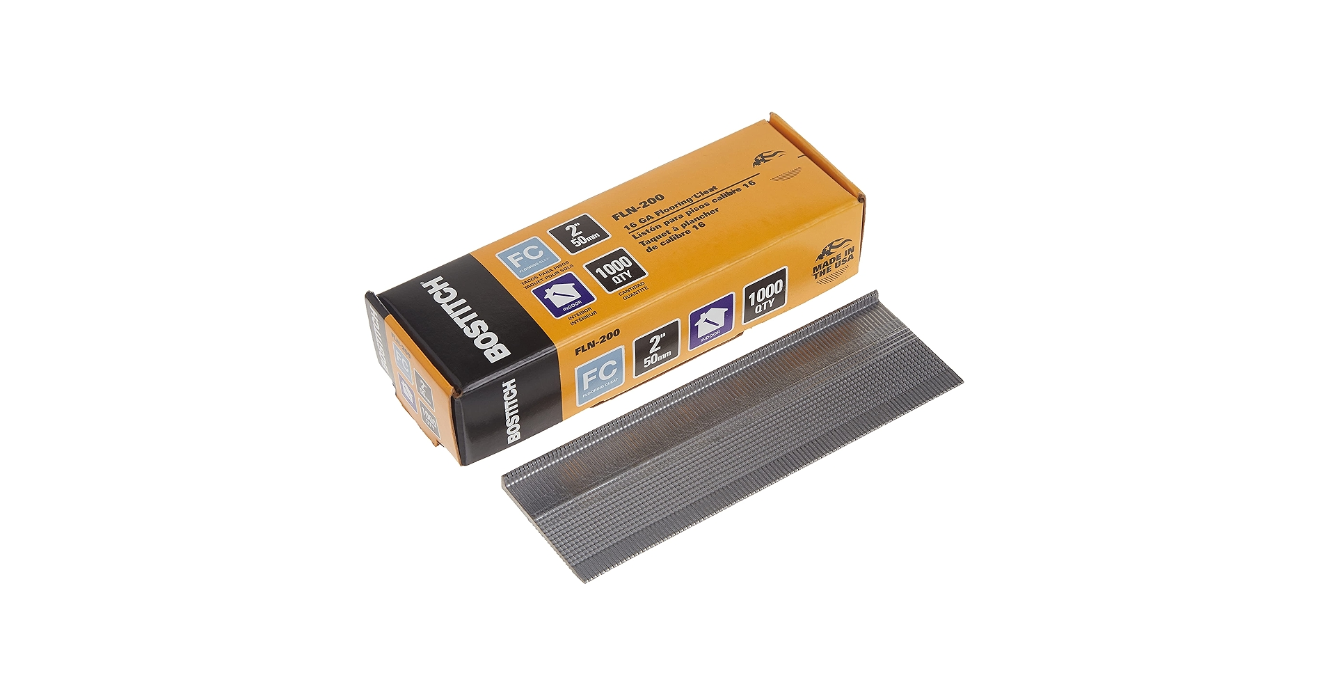 パンツ nail BOSTITCH Flooring Nails, L-Nail, 2-Inch, 1000-Pack (FLN-200