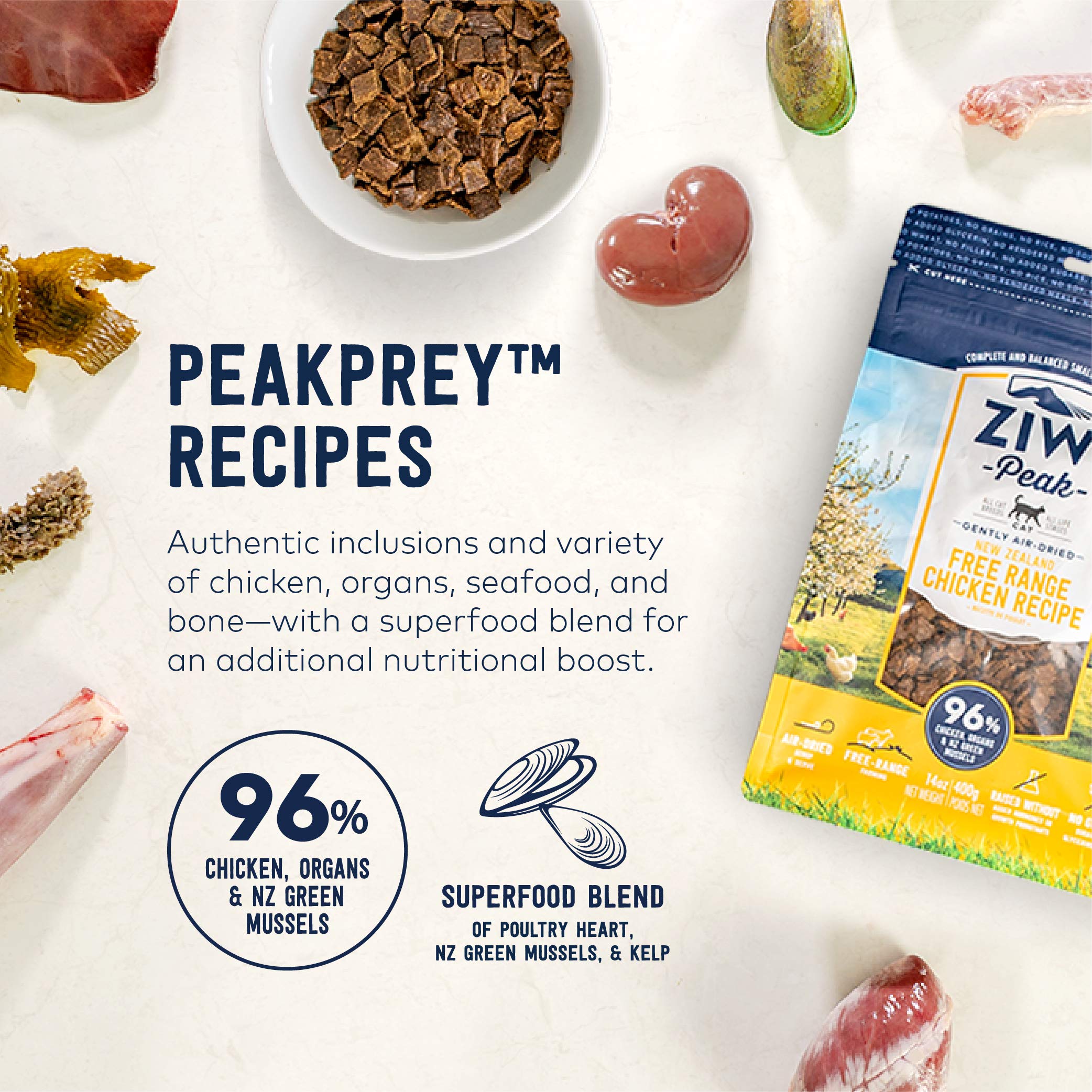 Buy ZIWI Peak AirDried Cat Food All Natural, High Protein, Grain Free & Limited Ingredient