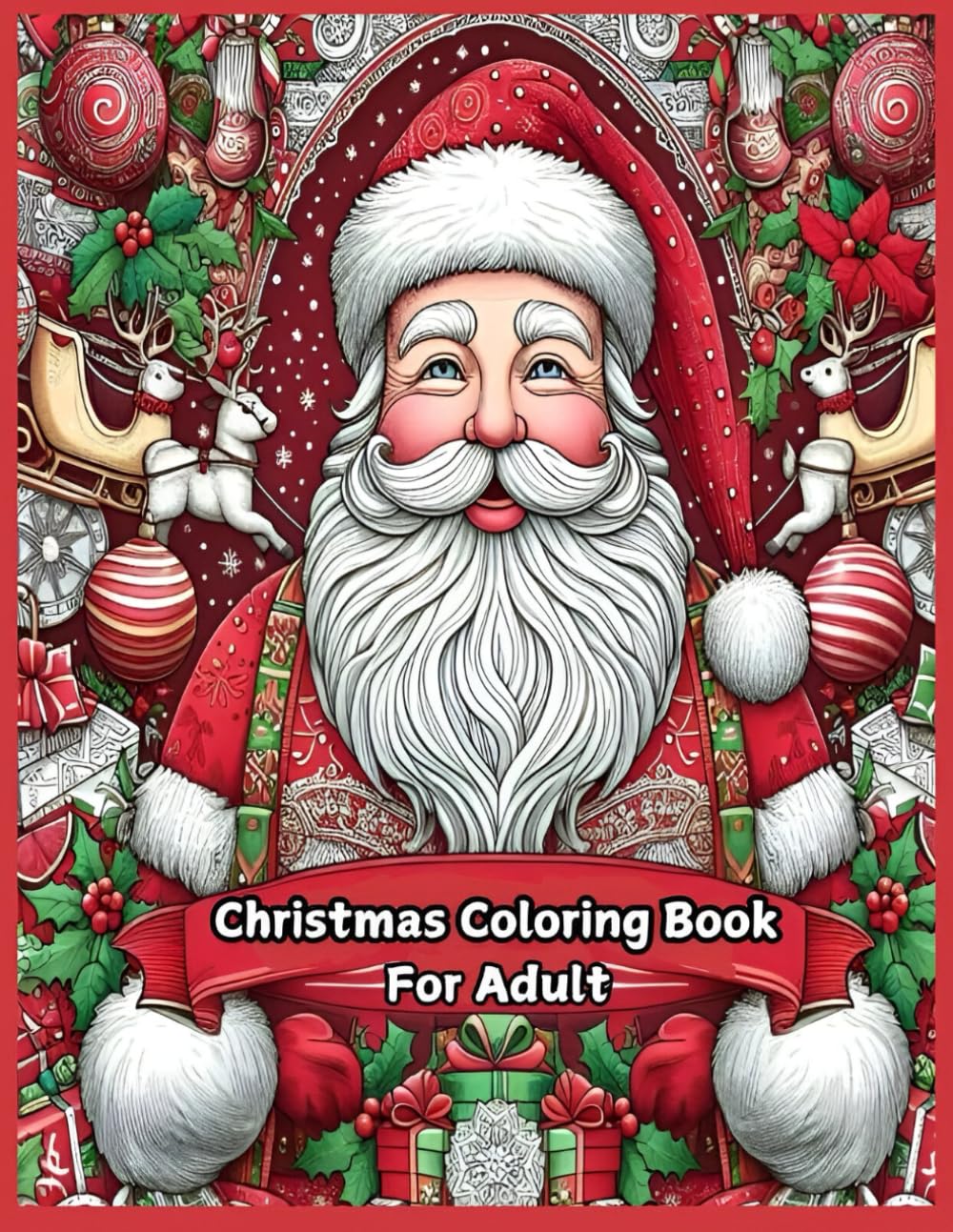 Amazon.com: Creative Haven Large Print Christmas Coloring Book For Adults: 50 Festive Adventure ...