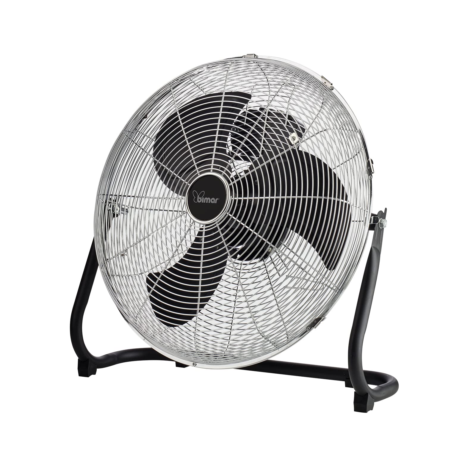 bimar VS58 Ventilatore Turbo da Pavimento e Muro, Elica Ø 45cm con 3 Pale in Alluminio, Ventilatore da Terra a 3 Velocità, Orientabile Alto Basso, Kit Installazione Murale Incluso, 100W