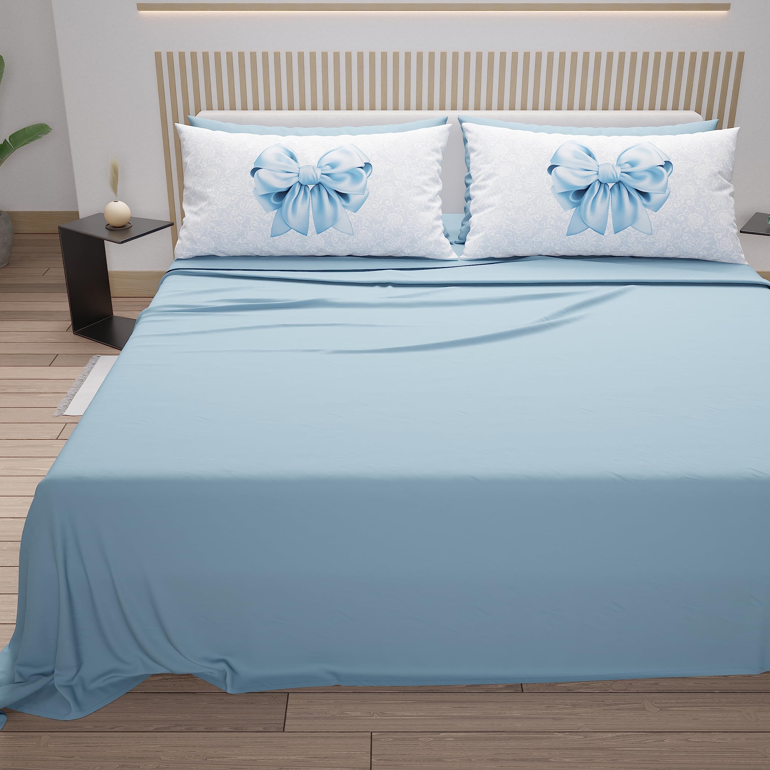 PETTI Artigiani Italiani, Double Bed Sheets in Cotton with Pillowcases in Digital Print - Image 4