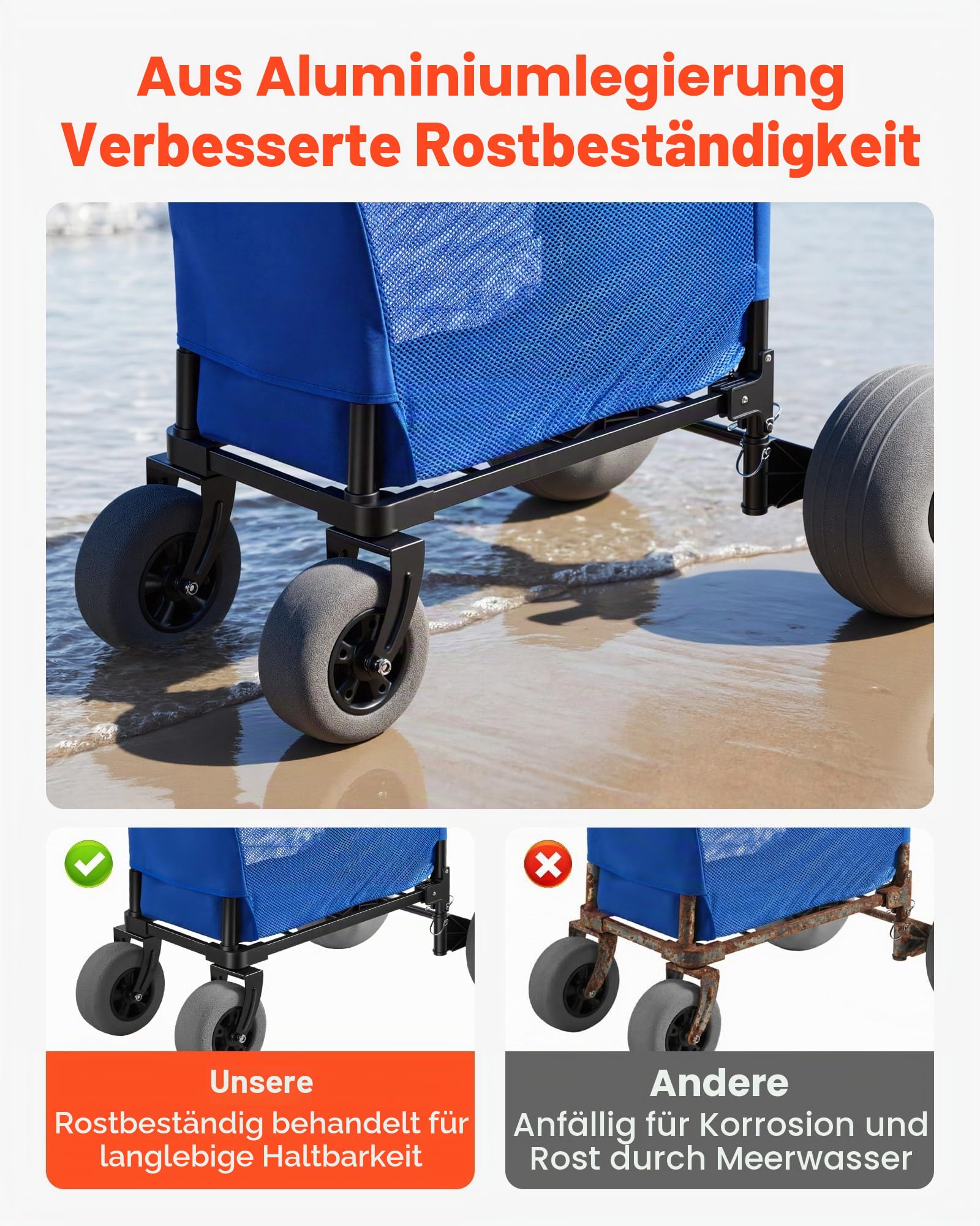 north camp bollerwagen VEVOR mit Ballonreifen (12 Zoll), Faltbarer Strandwagen mit 4-stufig Einstellbarem Schaumstoffgriff und Pumpe, Handwagen (75 kg Belastbar), Strandkarre Ideal für Camping, Angeln und Garten Garten Model Family:Cannondale Mavaro Skihelm 45-51 cm Voll reflektierende Fahrrad-Überschuhe -