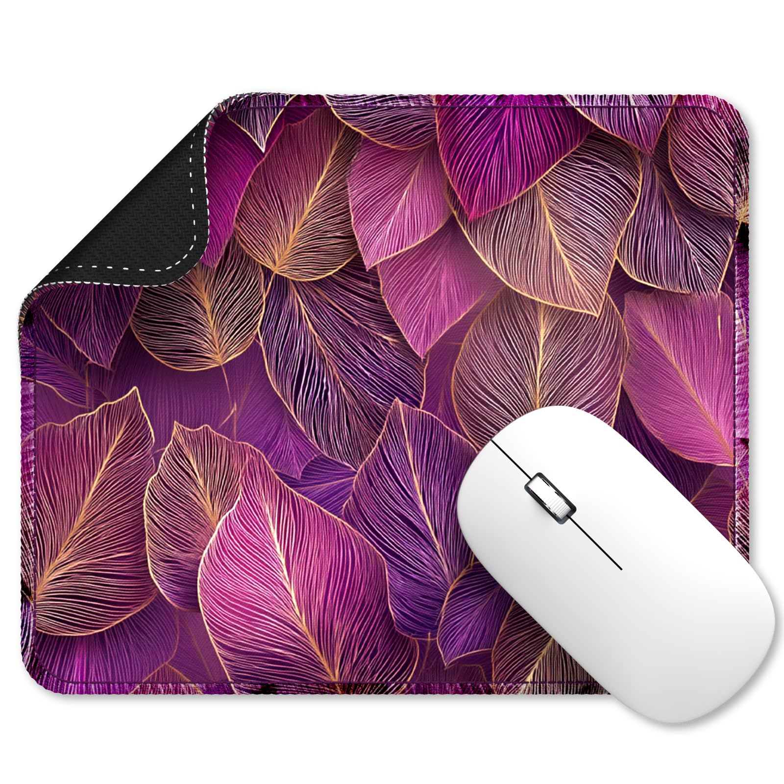 GooodiderX Cute Mouse Pads,Unique Mouse Pad Design,Size 9.33 x 7.76 in,Desk Accesories with Rubber Non-Slip Base,Stitched Mouse Pad for Desk, Computer