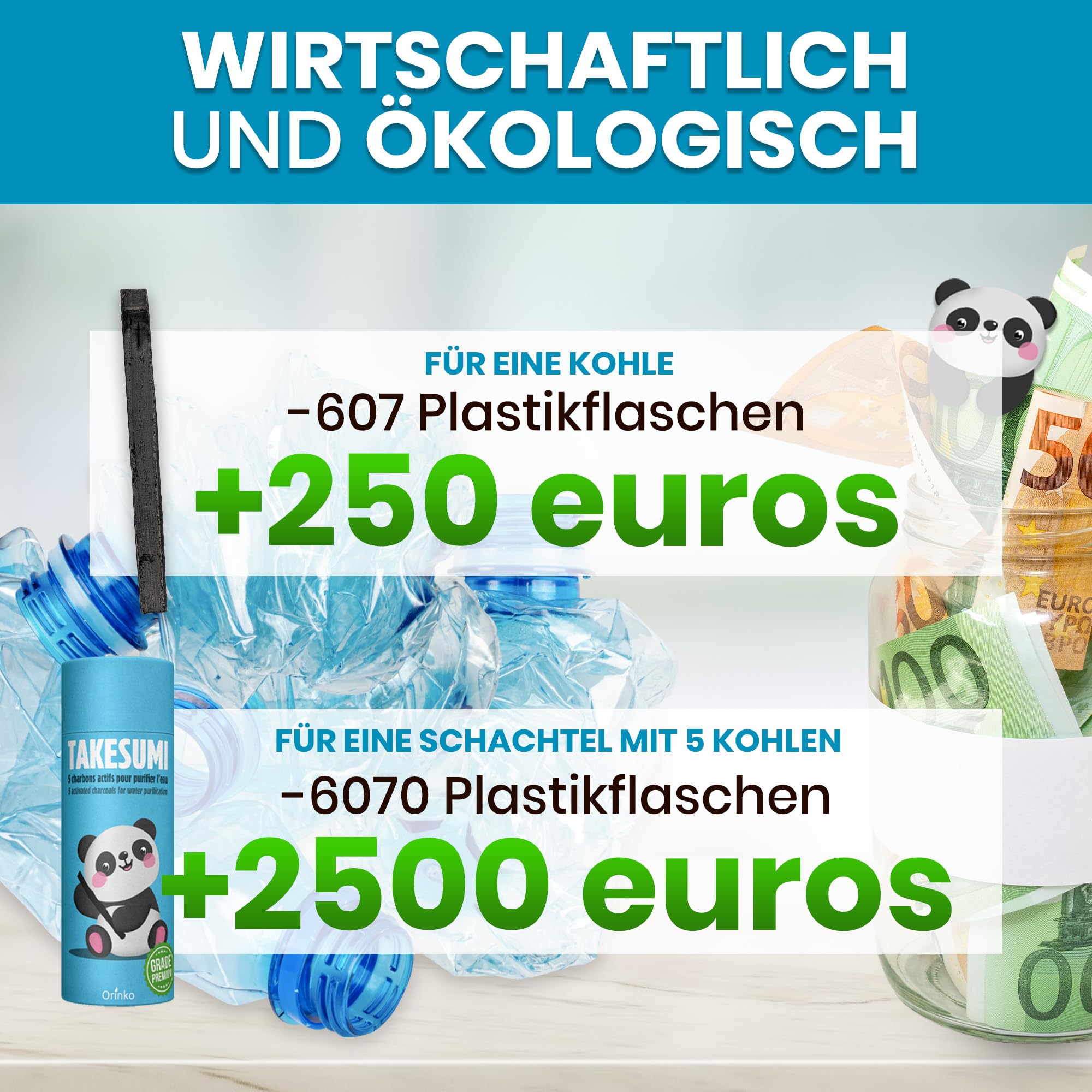 ORINKO® Aktivhole Takesumi Binchotan x10 - Japanische Aktivkohle für Trinkwasserfilterung - Nachhaltiger Kohlefilter für reines Wasser - Umweltfreundliche Kohle für natürlichen Genuss