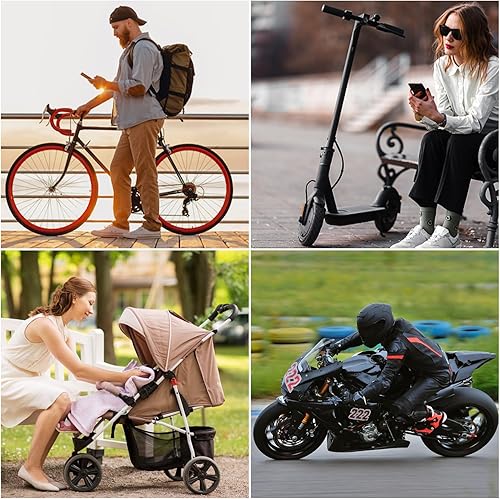 Miniatura 8 de eLinkSmart Cerradura de cadena sin llave biométrica impermeable 100CM cerradura de cadena para bicicleta Scooter motocicleta puerta valla puerta
