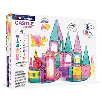 Amazon.com: MAGNA-TILES Castle DLX 48-Piece Magnetic