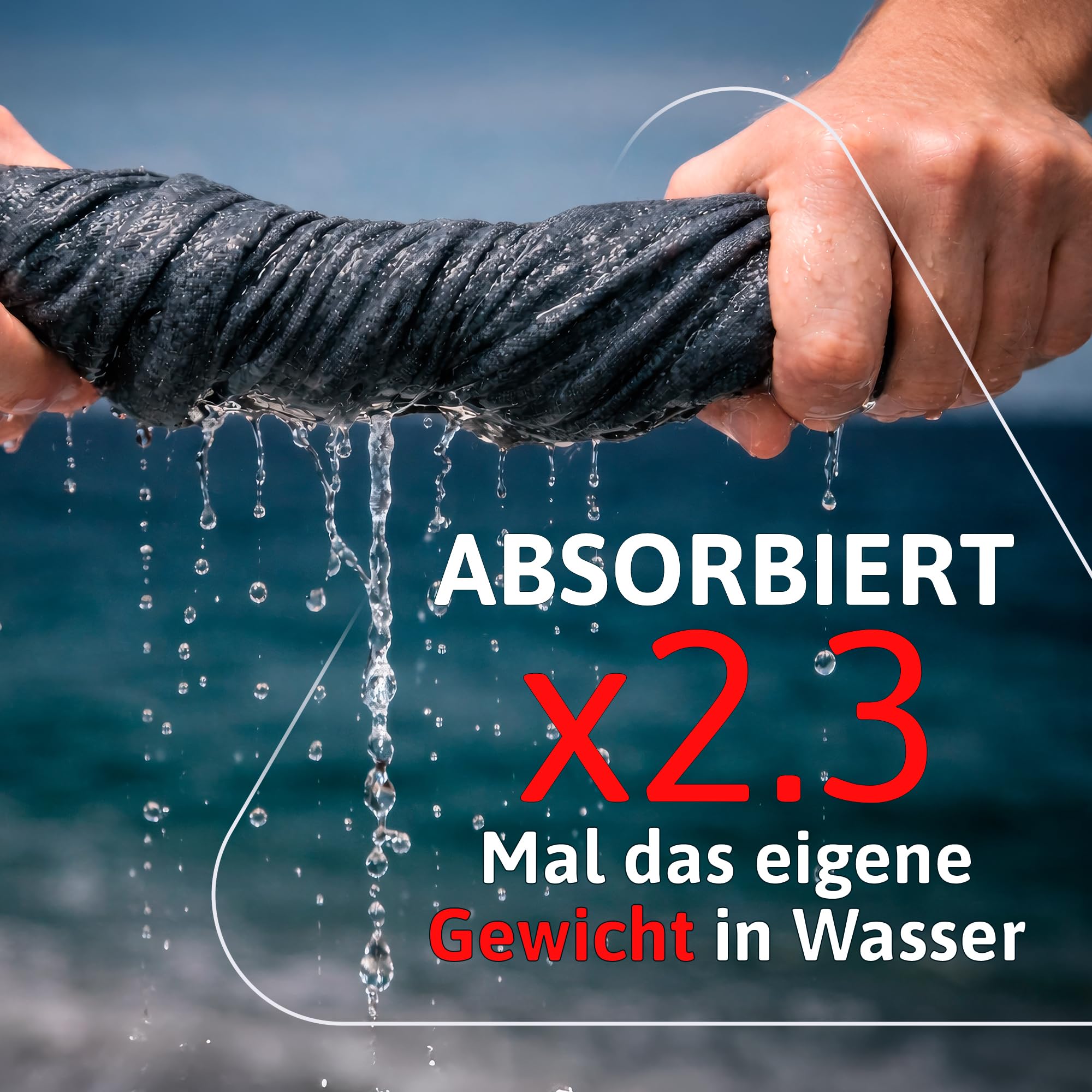 AUTDOOR® Nanofaser Reisehandtuch 160×80 cm – Ultraleicht & extra kompakt – extrem saugstark, schnelltrocknend & Oeko-Tex – Premium Handtuch für Reisen, Strand & Sport