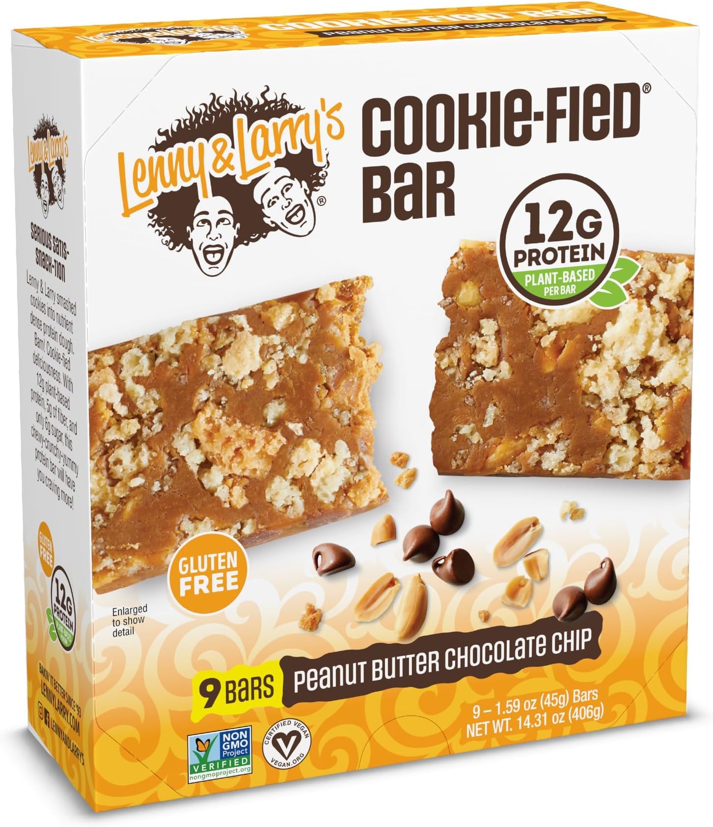 Lenny & Larry's Cookie-Fied Protein Bar Cookies & Creme 12g 9 Pack — Amazon image 10