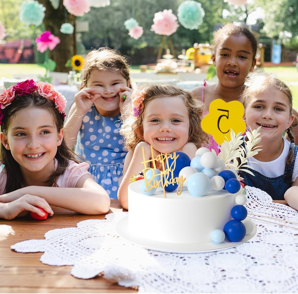 25 PCS Palline Decorative Per Torte, Decorazioni Torta Arcobaleno, 12 PCS Decorazione Torta Margherita, Con Striscione Di Compleanno, Topper Torta Dattesimo, Per Compleanno, Baby Shower : Amazon.it: Casa E Cucina