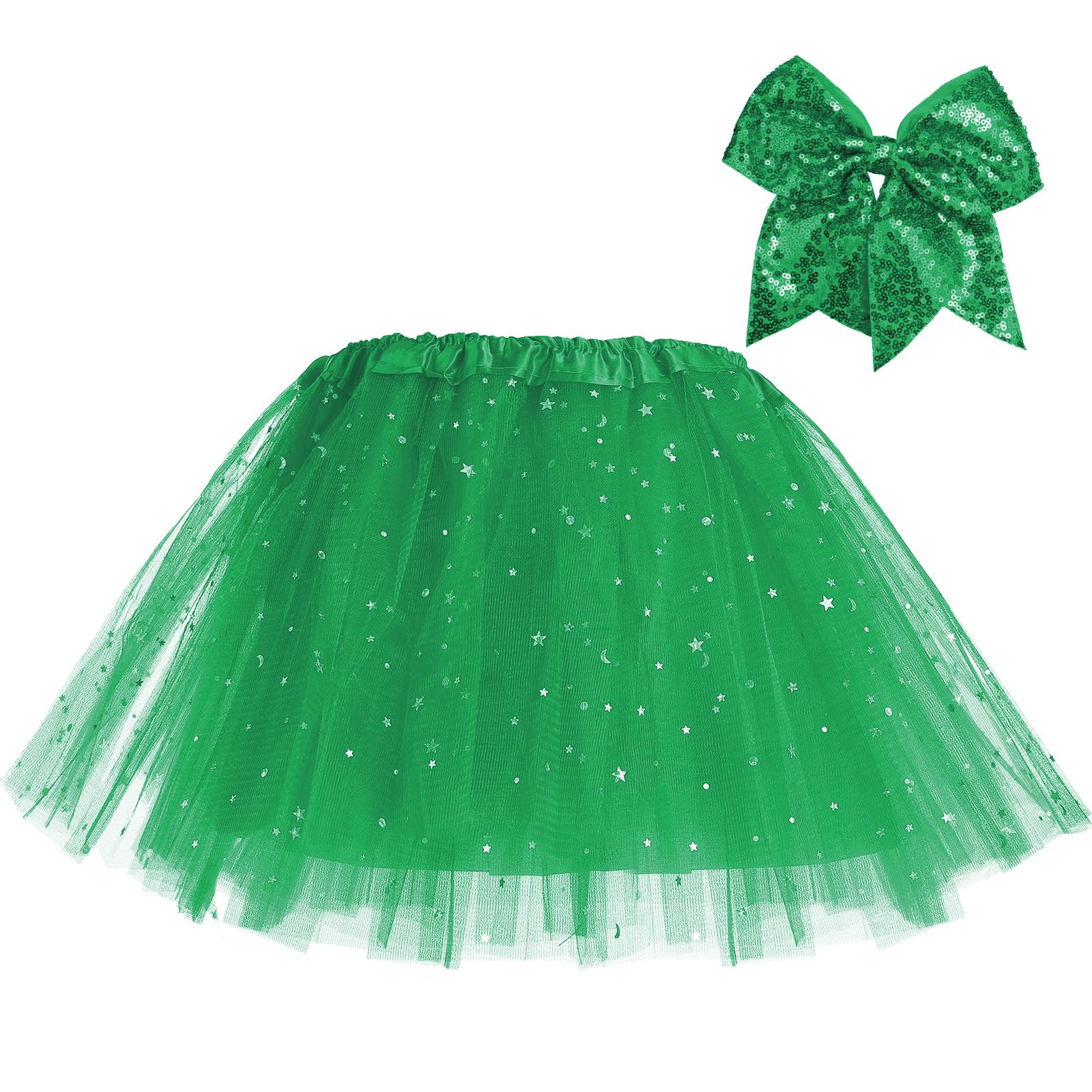 Tüllrock mädchen,TüTü Tutu Pink Rocke Kinder 3-lagig, mit Futter und Haarschleife-Tüllrock Ballett-Tanzkleid für Karneval Geburtstag Halloween Party 2–8 Jahre