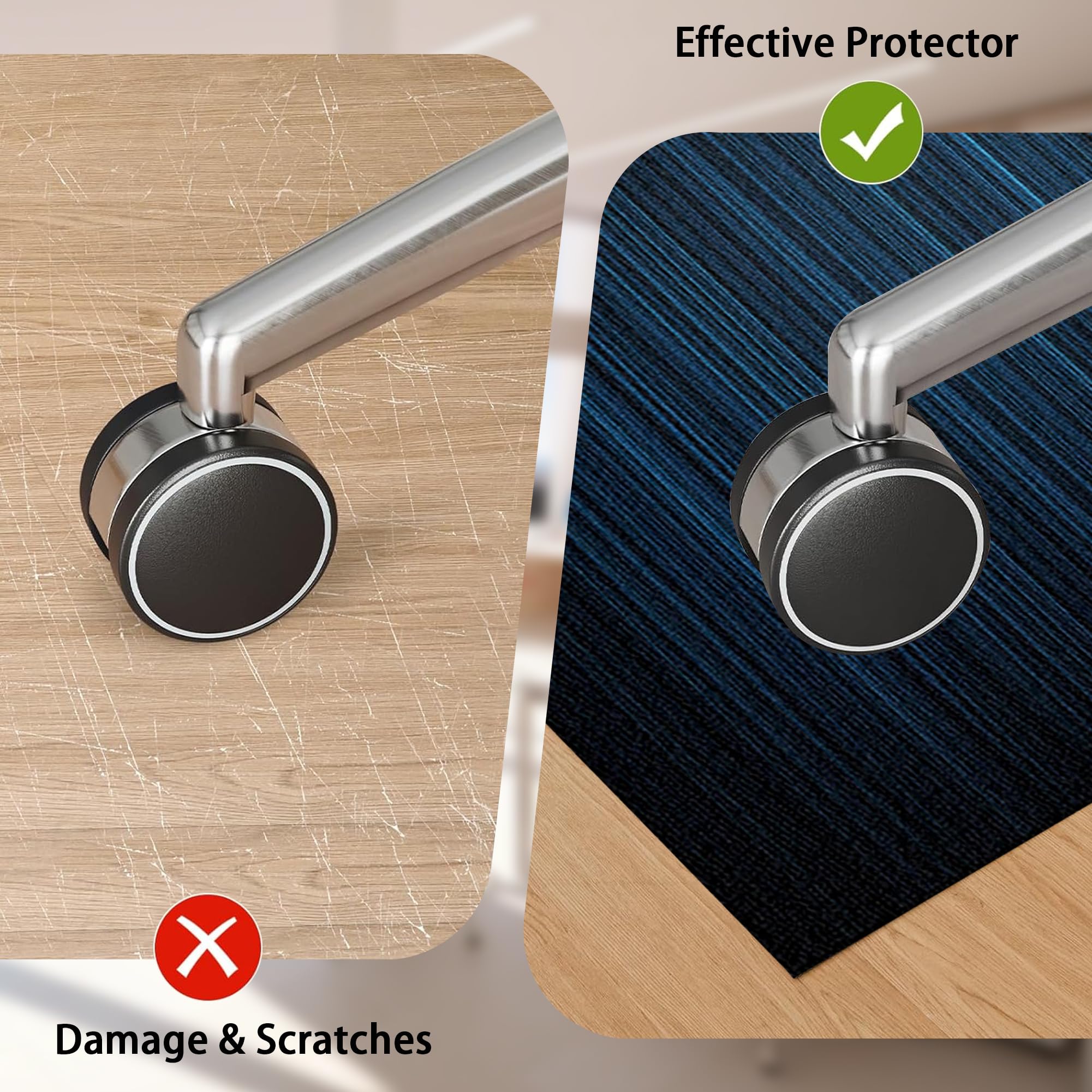 Tapis Gaming Sol pour Sols Durs, Tapis Chaise de Bureau Gaming Antidérapant Tapis de Sol Bureau, Tapis de Sol pour Bureau Plancher de Bois, Tapis de Protection en Carrelage 180 x 200 cm