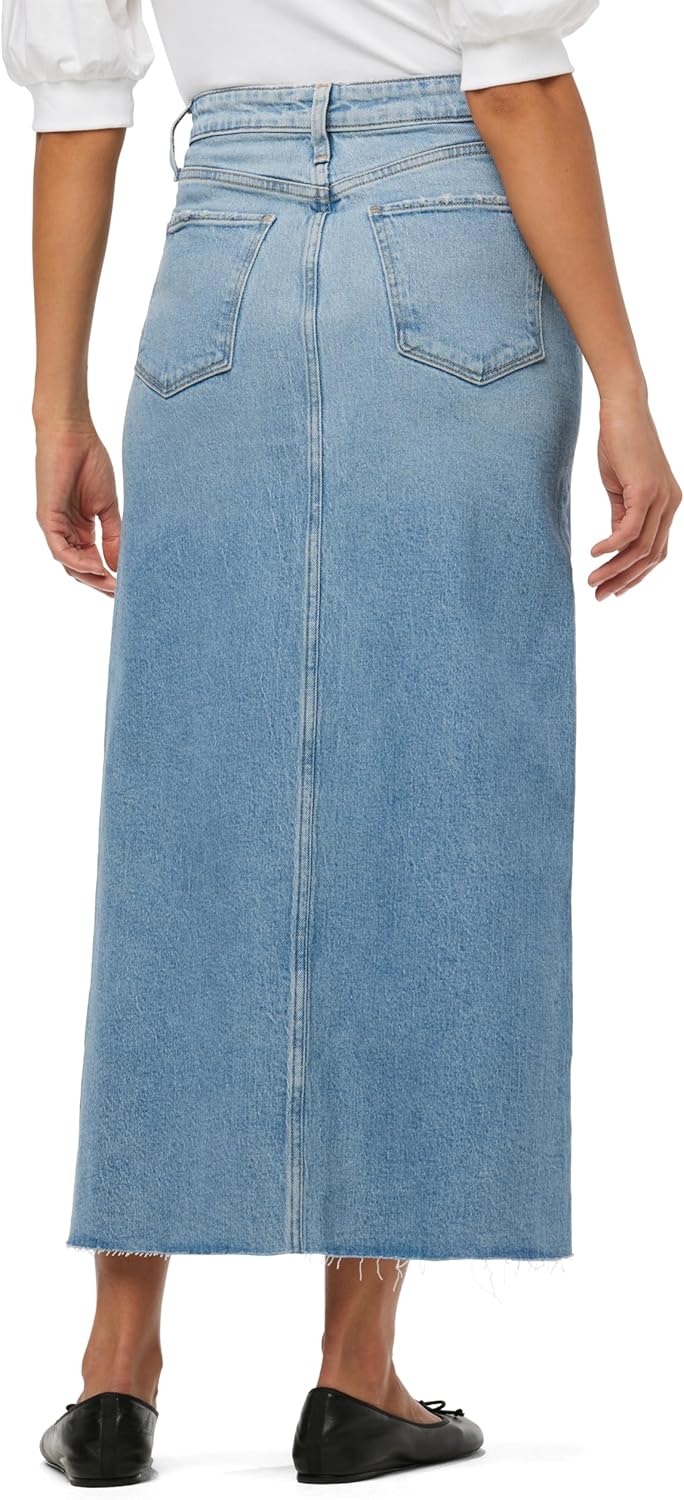 Joe's Womens The Eva High Rise Maxi Denim Skirt with Front Slit - Image 3