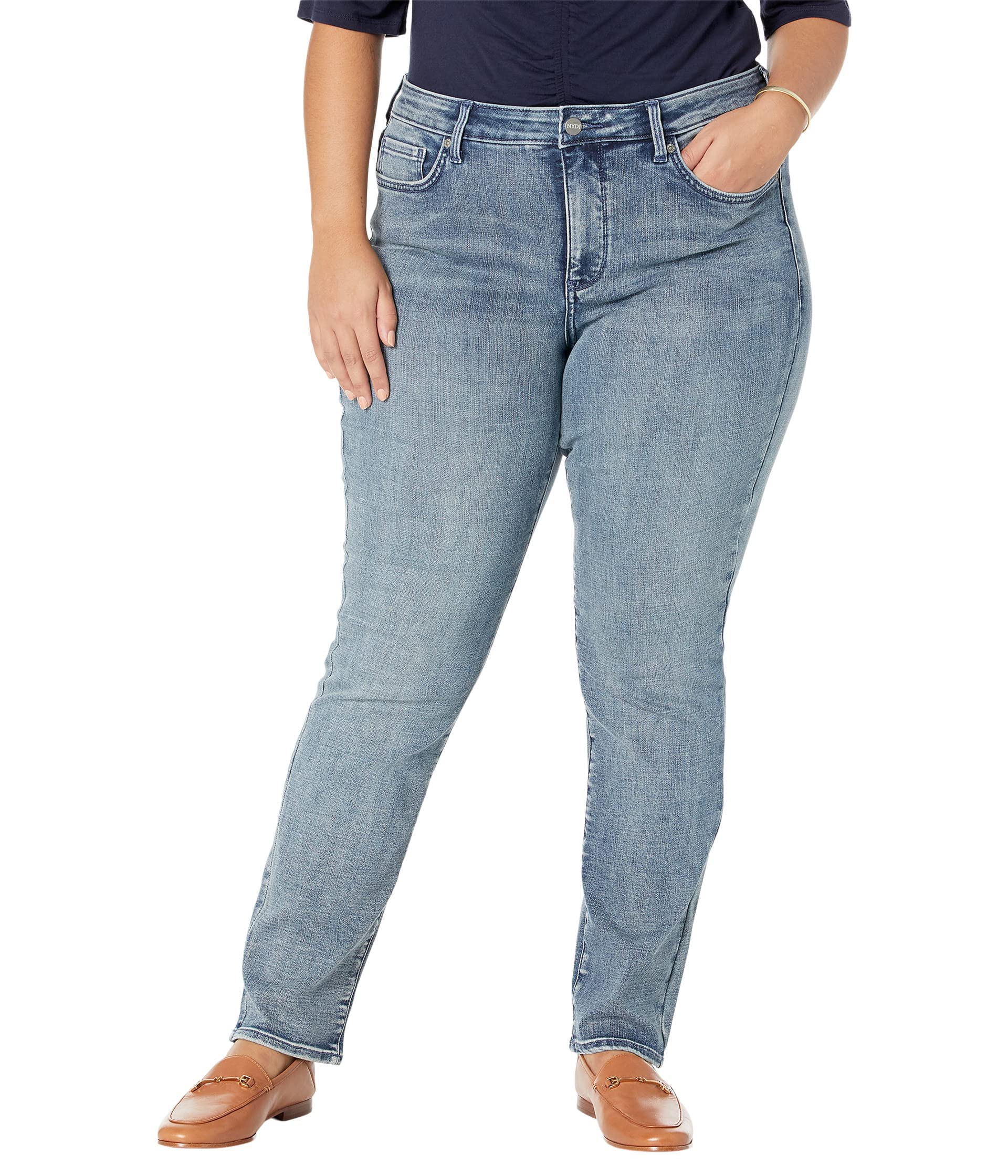 NYDJPlus Size Sheri Slim in Playlist