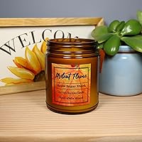 Vista 6 de Velas Vermont Maple Sugar Shack Vela de cera de soja 100% natural para decoración del hogar Altamente perfumada Fragancia premium Hecho a mano