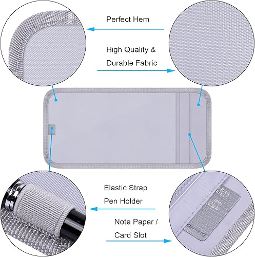 Miniatura 4 de Soporte para Placa de Discapacitado para Auto, Wisdompro Protector de Permiso de Estacionamiento para Discapacitados para Parasol de Carro