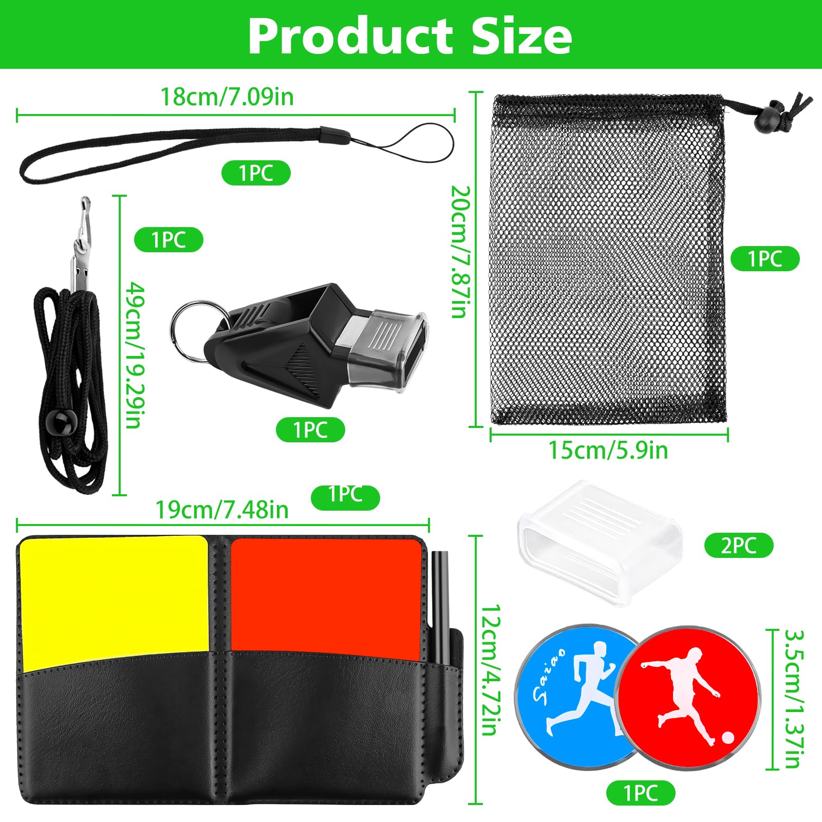 TOSAVGA Schiedsrichter Set – Pfeife, Rote/gelbe Karten, Kartenhalter, Spielberichtsheft, Schlüsselband – Komplettes Set Für Fußball & Andere Sportarten TOSAVGA Schiedsrichter Set – Pfeife, Rote/gelbe Karten, Kartenhalter, Spielberichtsheft, Schlüsselband – Komplettes Set Für Fußball & Andere Sportarten