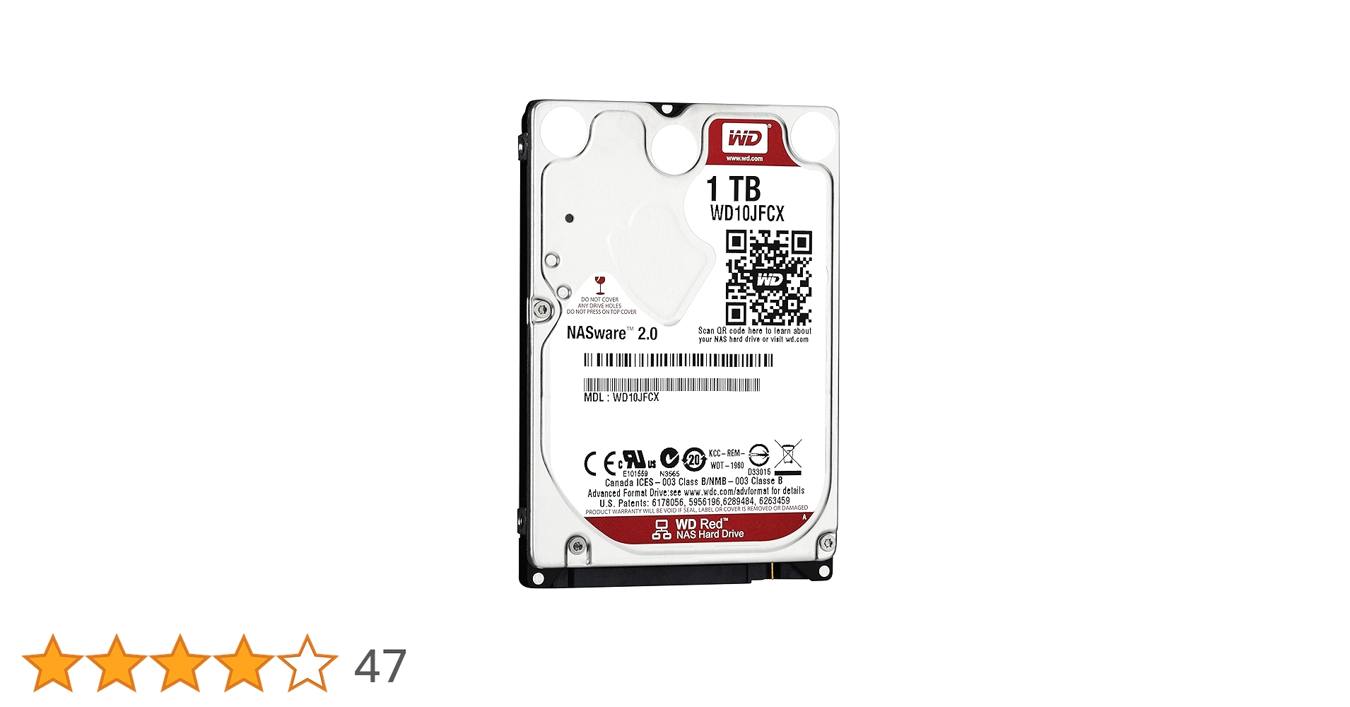 Western Digital WD10JPCX（2.5インチ HDD 1TB） Western WD10JPCX Digital Blue 1TB 5.4K SATA Hard Drive