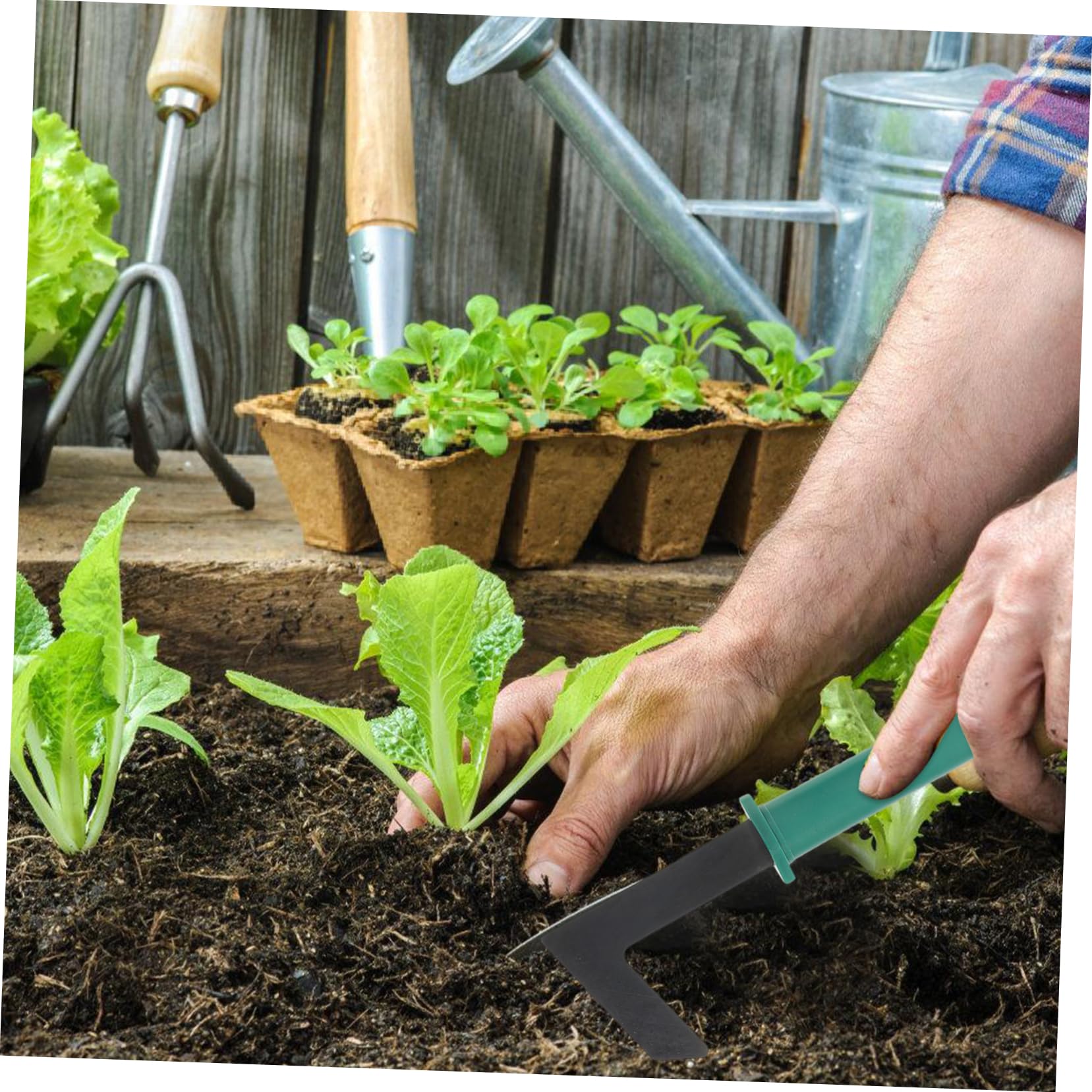 Sosoport Kit de Jardinage 1 Set Outils de Jardin Jardinage avec Étui de Stockage Résistant à l'usure Portable Transplantation
