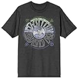 Led Zeppelin Falling Icarus Established 1968 Adult Charcoal Heather Crew Neck Short Sleeve T-Shirt - Medium