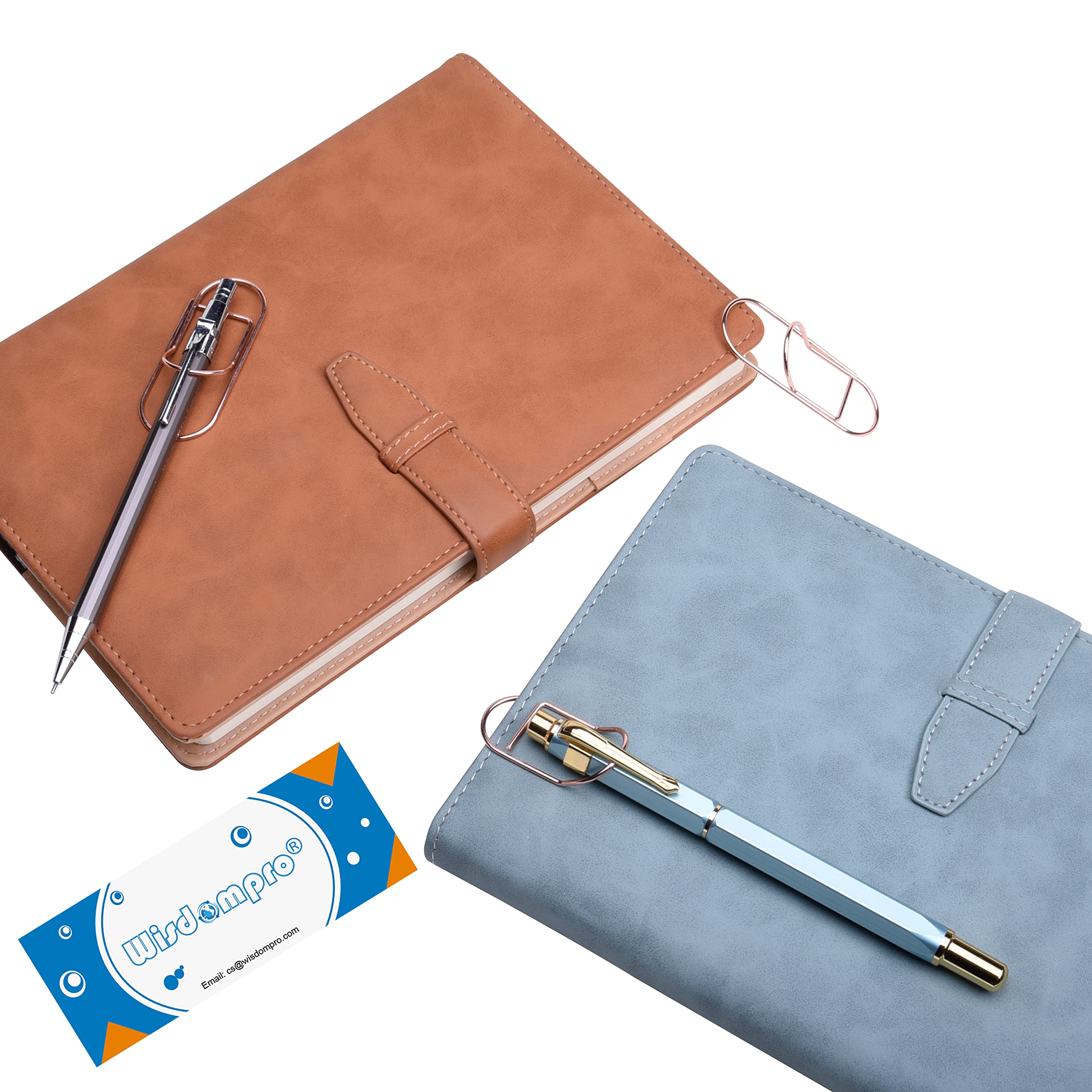 Wisdompro Pen Clip, 12 Pack Stainess Steel Pen Clip Holder for Notebook Books, Journal, Clipboard, Paper - Image 4