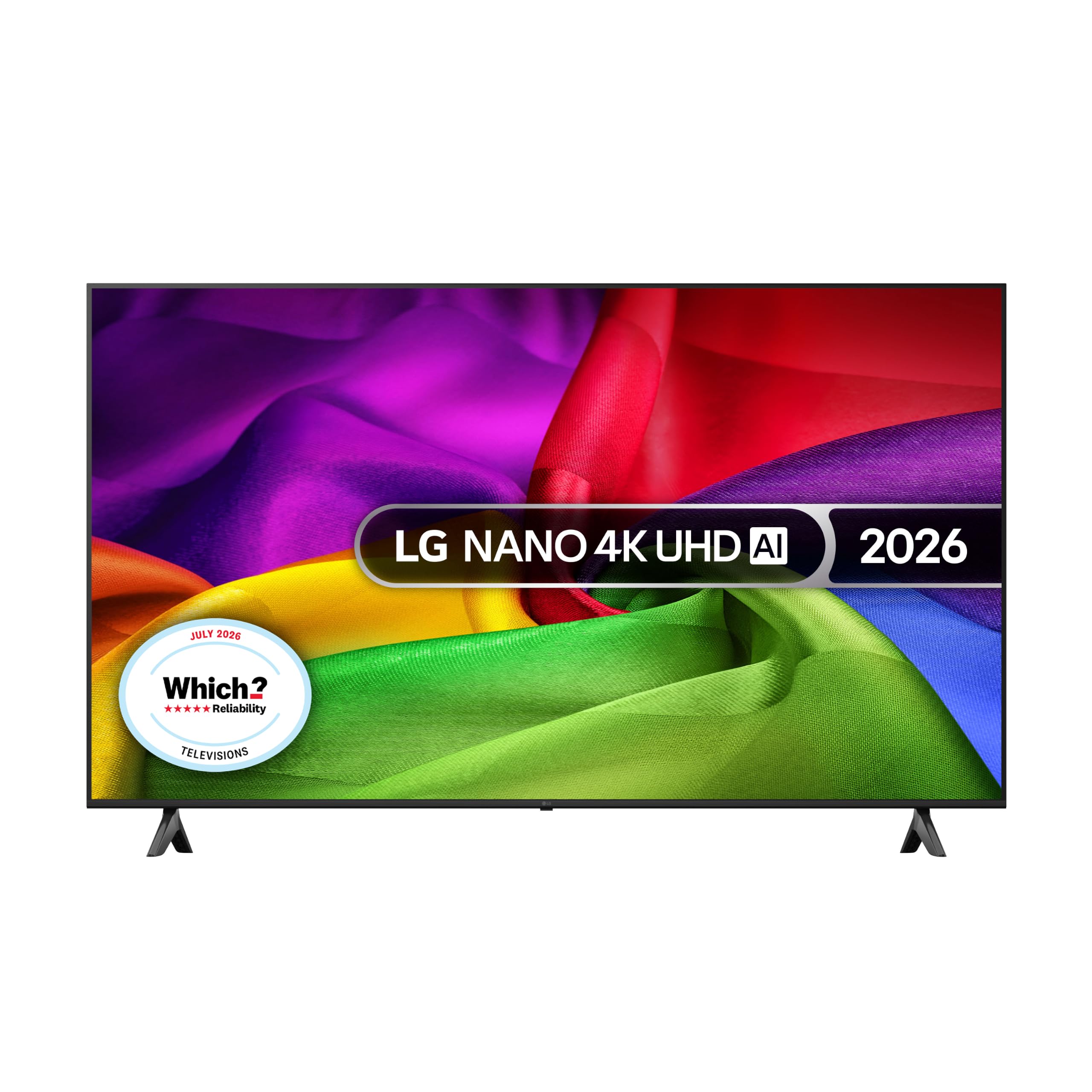 LG 65NU800B6LA Nano UHD AI NU80 4K Smart TV, α7 Processor Gen9, 60Hz, HDR10, Filmmaker Mode™, Google Cast, Apple AirPlay 2, Model Year 2026