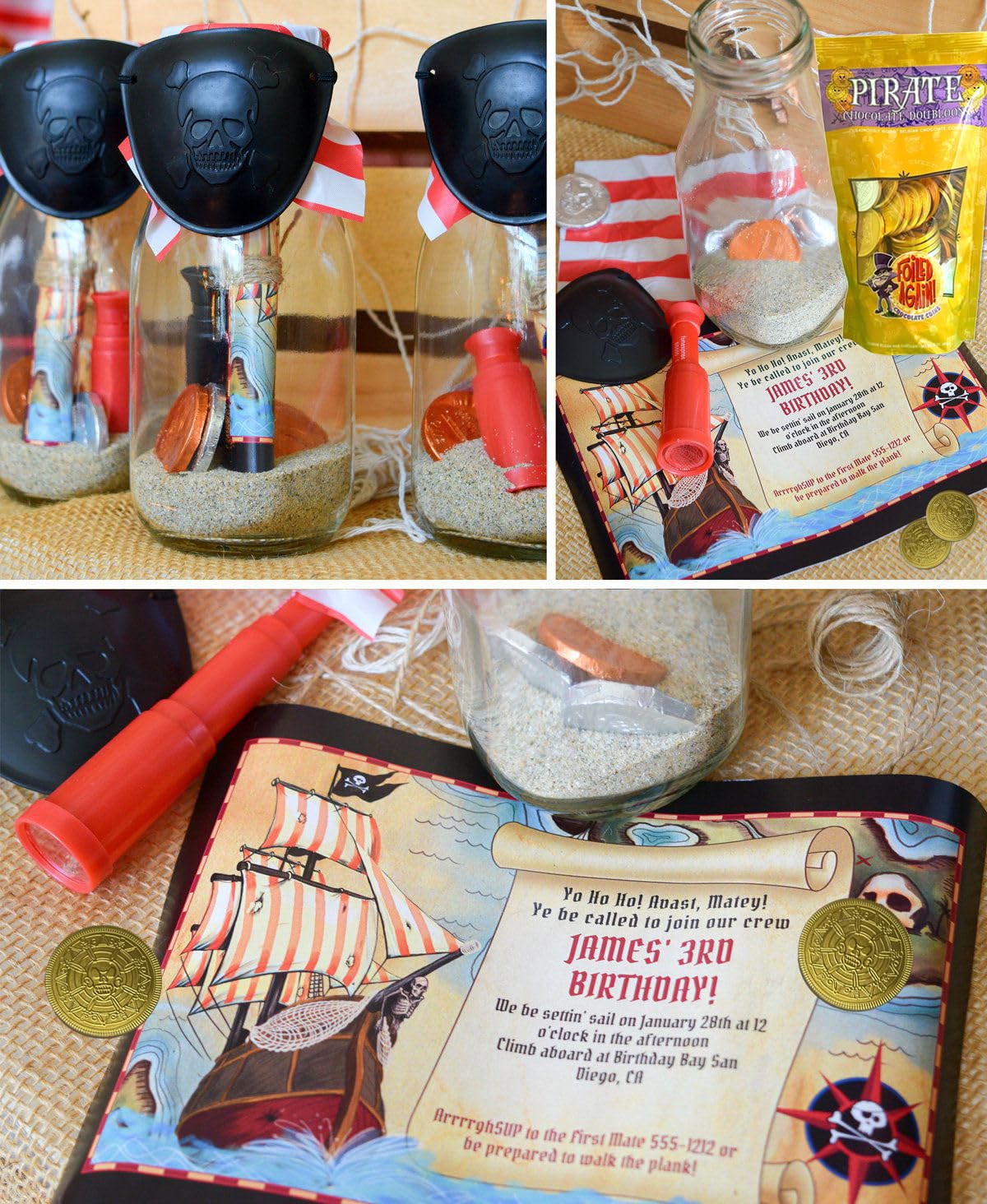 Pirate Chocolate Coins – 80 Large Doubloons, Belgian Milk Chocolate, Gold Silver & Bronze Foils – Party Favors for Talk Like a Pirate Day – Foiled Again!