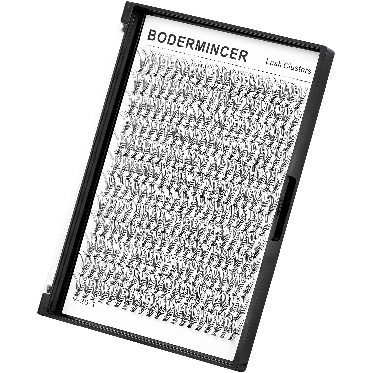 Bodermincer Lash Extension 240pcs D Curl 10D Cluster Individual Cluster Lashes (10D-D Curl-18mm)