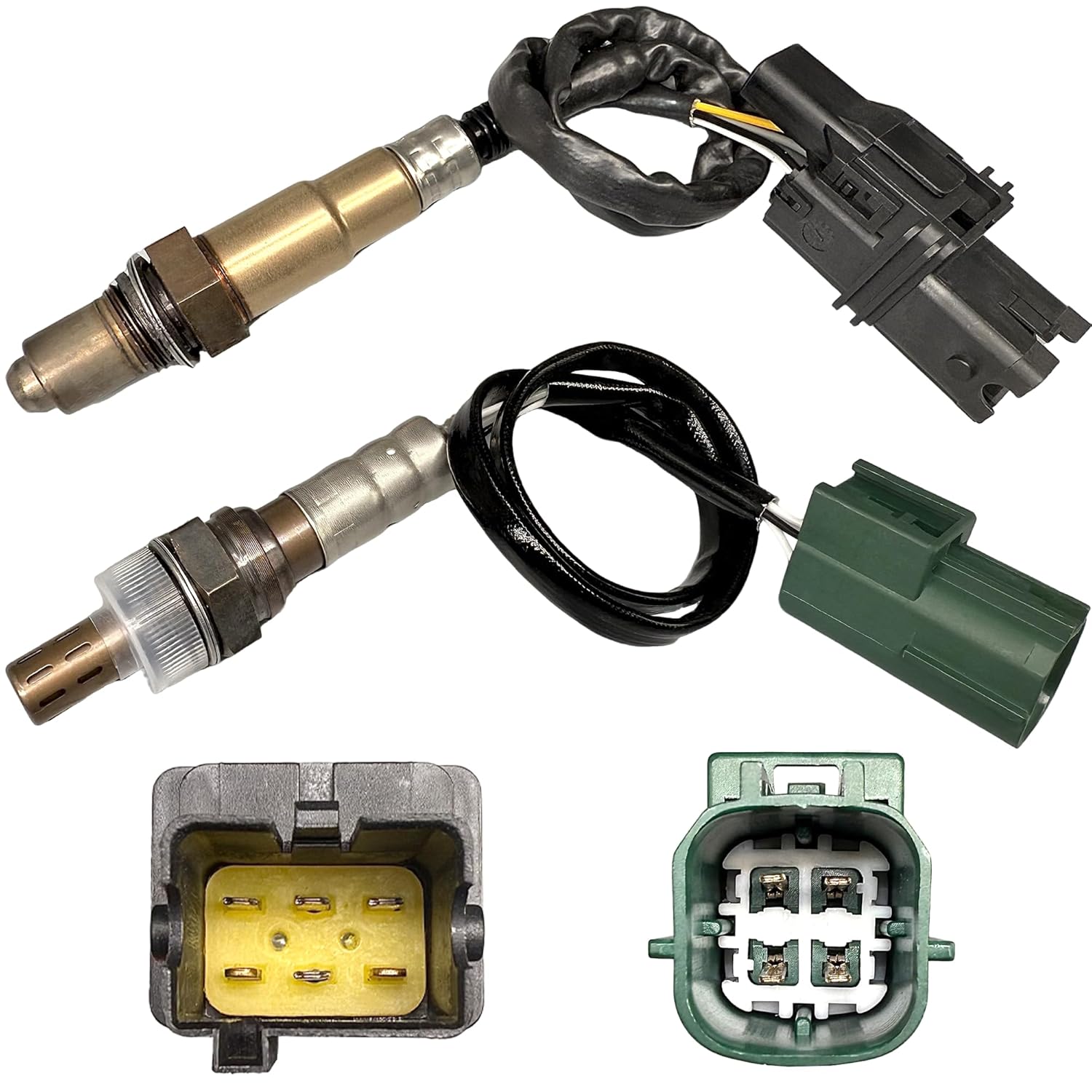 Compatible with 234-5060 234-4297 Upstream&Downstream O2 Oxygen Sensor Compatible with Nissan Frontier Pathfinder Xterra 4.0L V6 2005-2006 Replaces 250-25005 250-24951