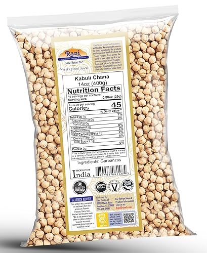 Vista 46 de Rani Garbanzo orgánico (Kabuli Chana) Tarro PET de 28 onzas (28.22 oz) ~ Todo natural Vegano Apto para gluten Sin OMG Origen indio