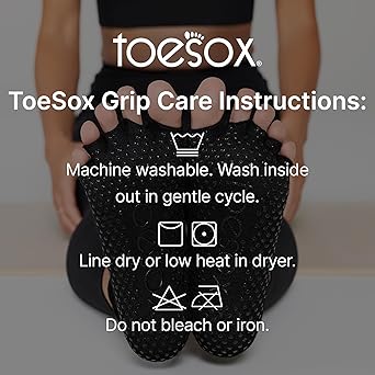 Toesox - Chaussettes à demi-orteils antidérapantes ELLE - Femme (M