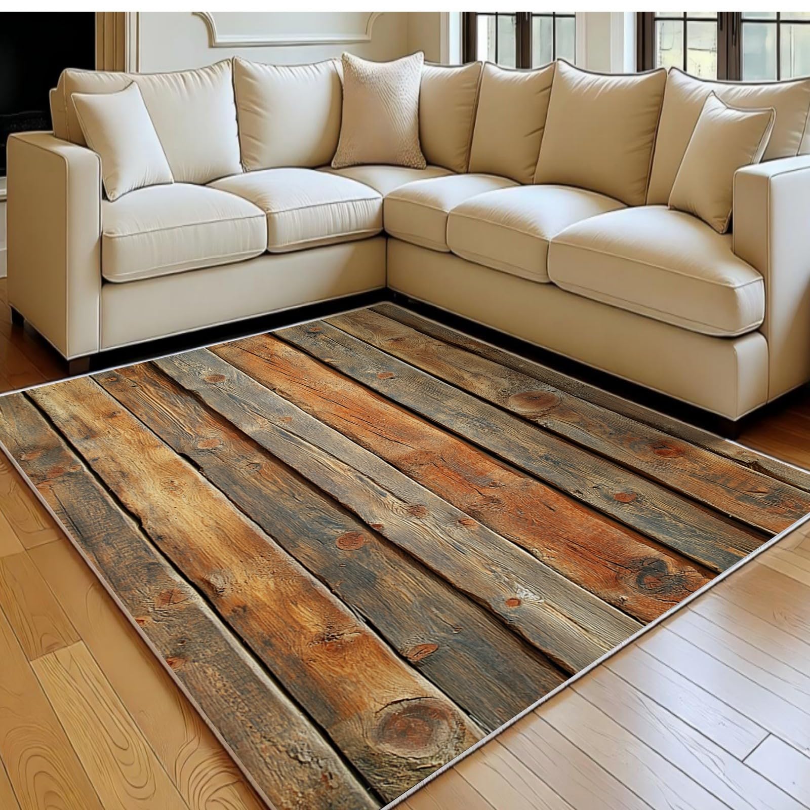 Tapis chambre doux effet bois lavable : fini les sols froids et glissants