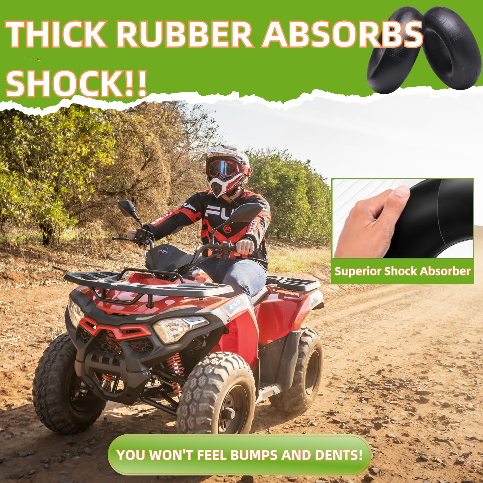 2 Cámaras de aire 19x7-8 19x7.00-8 20x7-8 para ATV Quad 4 Wheeler Go Kart Baja Warrior Mini Bike cortacésped, quitanieves, carritos de golf, remolques de jardín, cortacésped de carga pesada